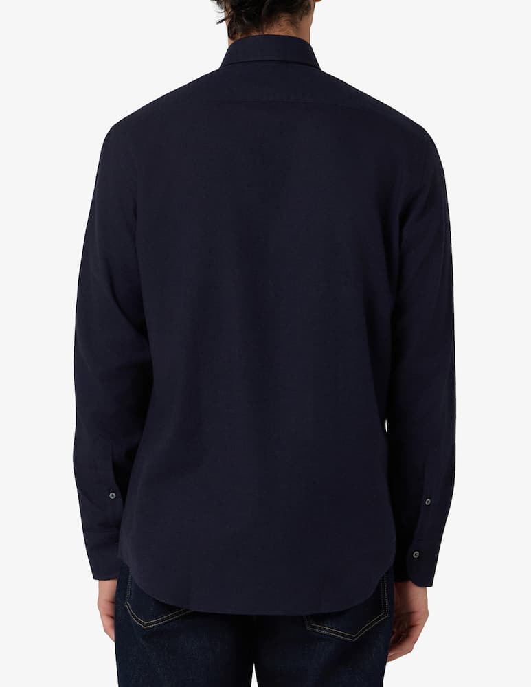 Sartoria Italiana Camicia in flanella di cotone e lana regular fit - immagine 3 Sartoria Italiana Camicia in flanella di cotone e lana regular fit - immagine 3