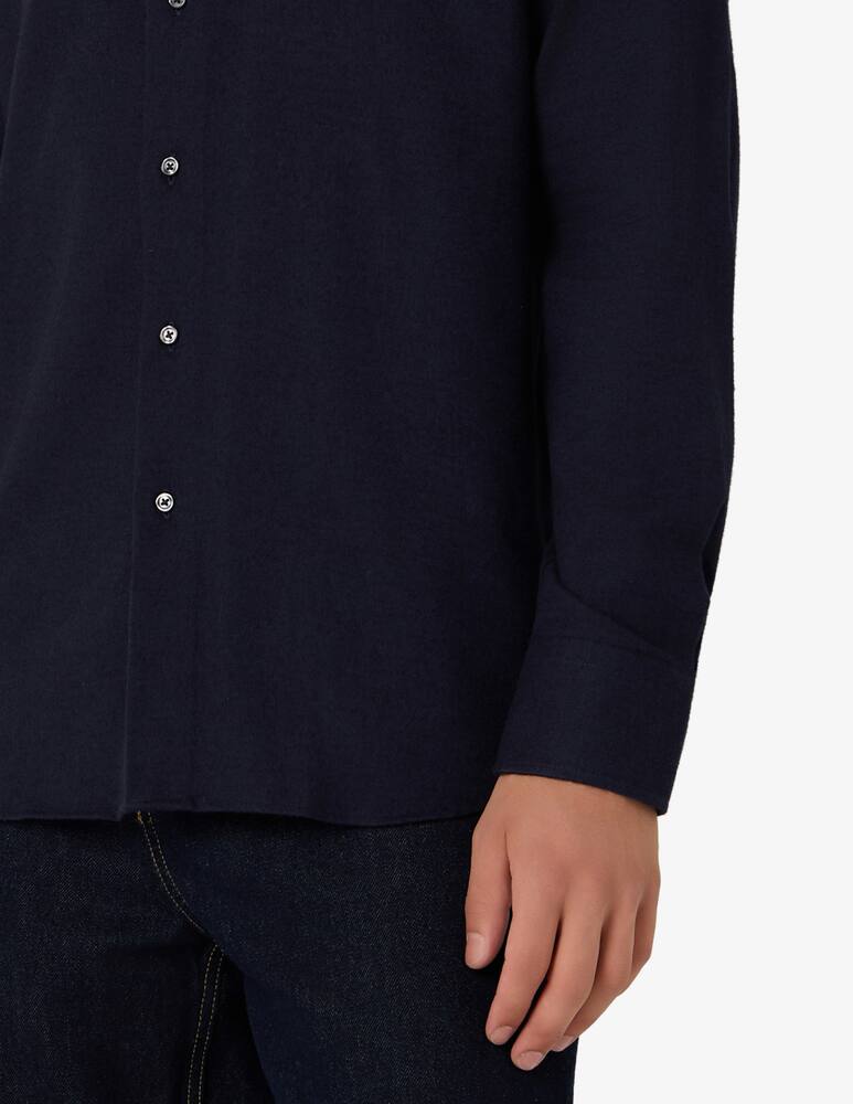 Sartoria Italiana Camicia in flanella di cotone e lana regular fit - immagine 4 Sartoria Italiana Camicia in flanella di cotone e lana regular fit - immagine 4
