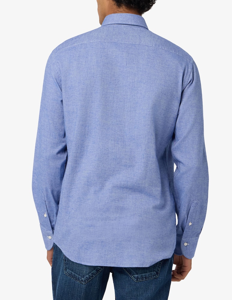 Sartoria Italiana Camicia in flanella di lana e di cotone regular fit - immagine 3 Sartoria Italiana Camicia in flanella di lana e di cotone regular fit - immagine 3