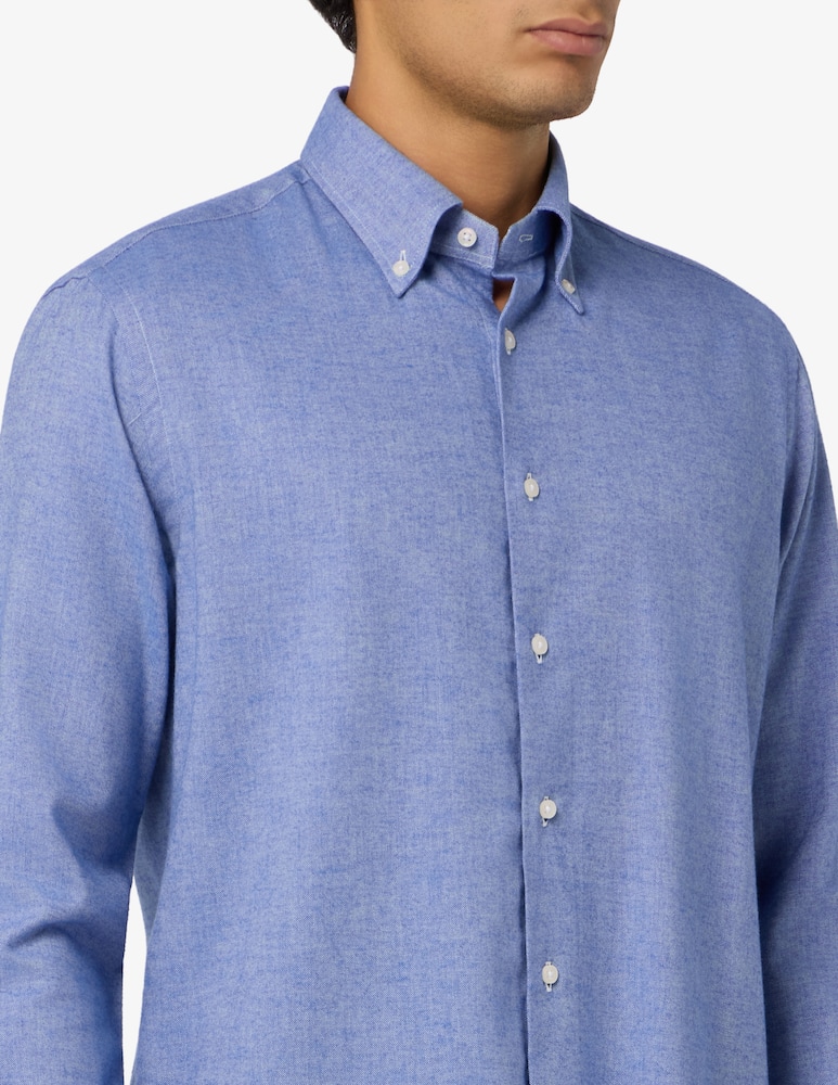 Sartoria Italiana Camicia in flanella di lana e di cotone regular fit - immagine 4 Sartoria Italiana Camicia in flanella di lana e di cotone regular fit - immagine 4