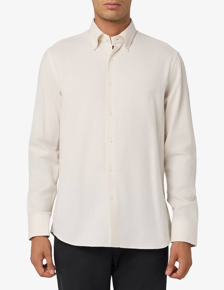 Sartoria Italiana Camicia in flanella di cotone e lana regular fit - immagine 1 Sartoria Italiana Camicia in flanella di cotone e lana regular fit - immagine 1