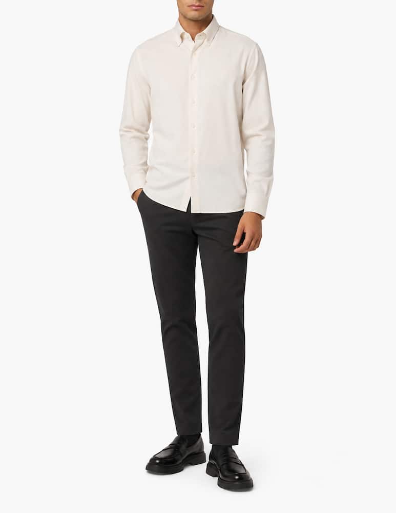 Sartoria Italiana Camicia in flanella di cotone e lana regular fit - immagine 2 Sartoria Italiana Camicia in flanella di cotone e lana regular fit - immagine 2