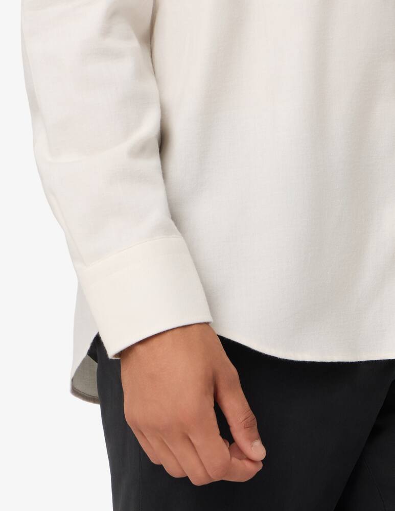 Sartoria Italiana Camicia in flanella di cotone e lana regular fit - immagine 4 Sartoria Italiana Camicia in flanella di cotone e lana regular fit - immagine 4