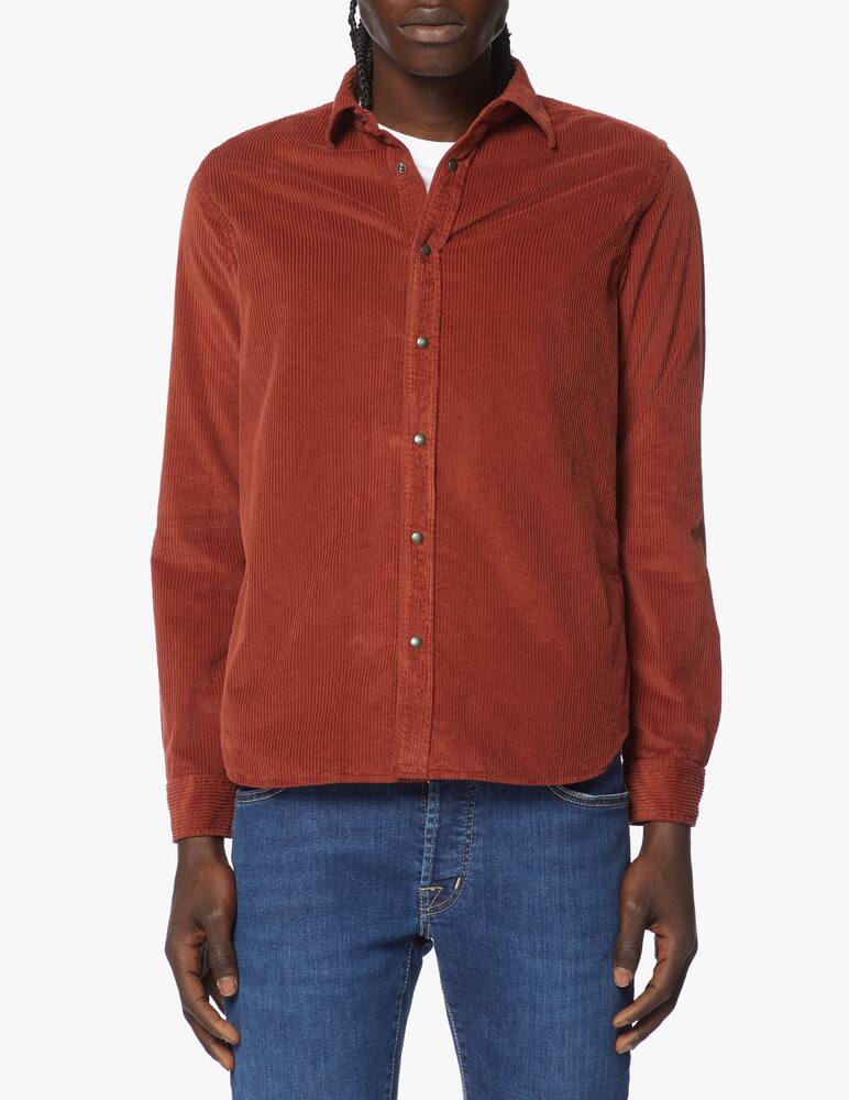 rinascente Xacus Snap buttons corduroy shirt
