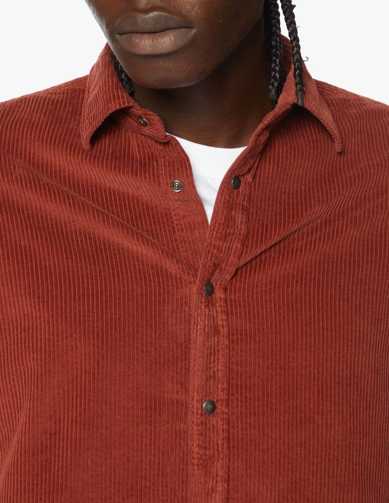 rinascente Xacus Snap buttons corduroy shirt