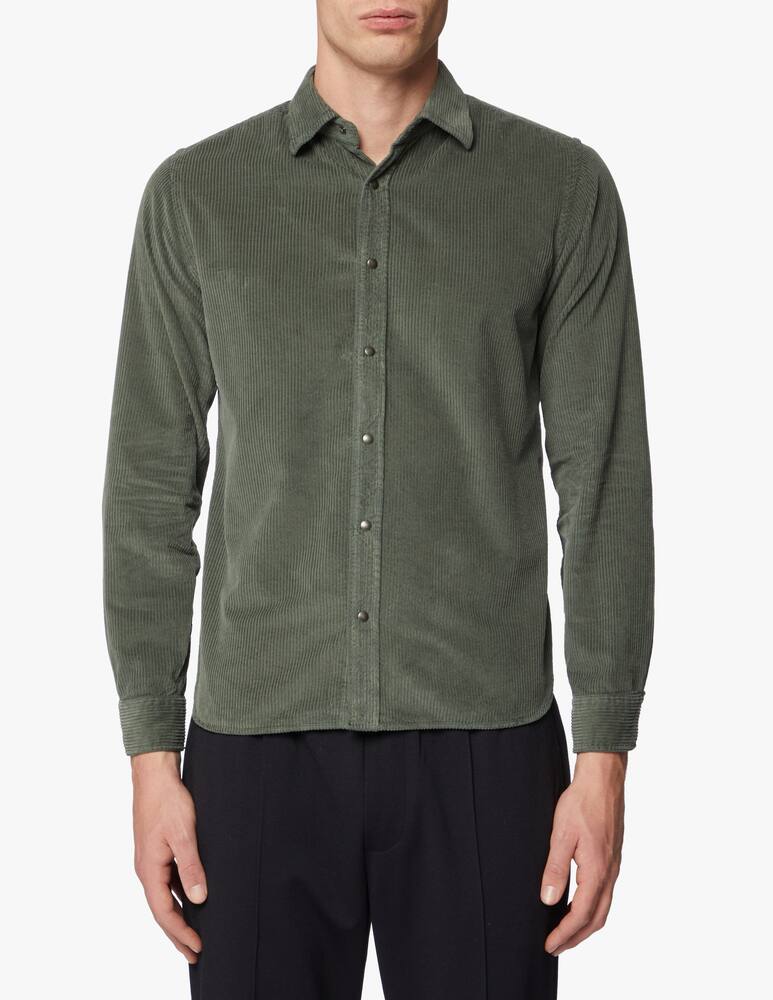 rinascente Xacus Camicia in velluto bottoni pressione