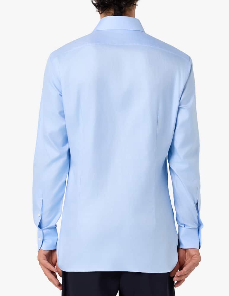 rinascente Barba Napoli slim fit point collar shirt