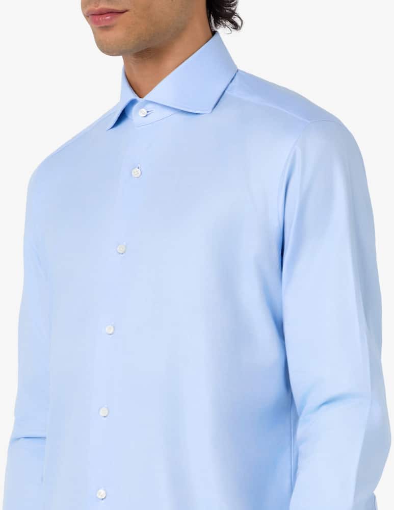 rinascente Barba Napoli slim fit point collar shirt