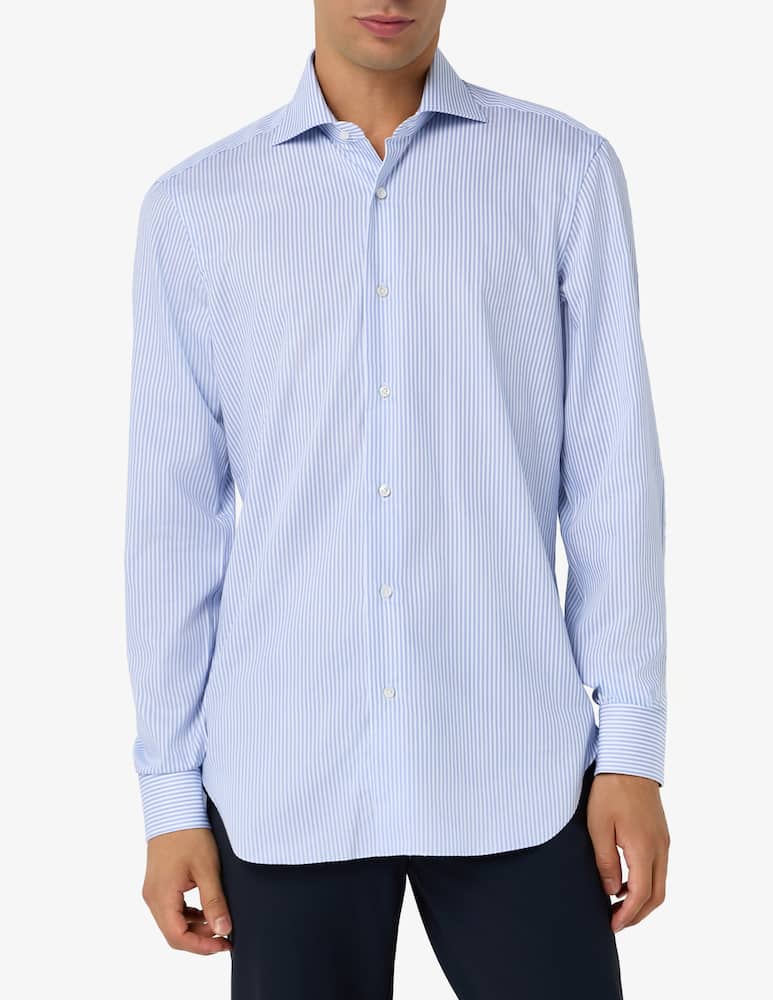 rinascente Barba Napoli Striped twill shirt
