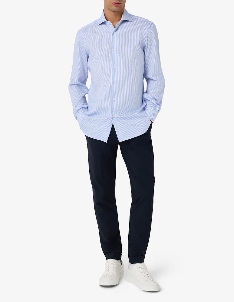 rinascente Barba Napoli Striped twill shirt