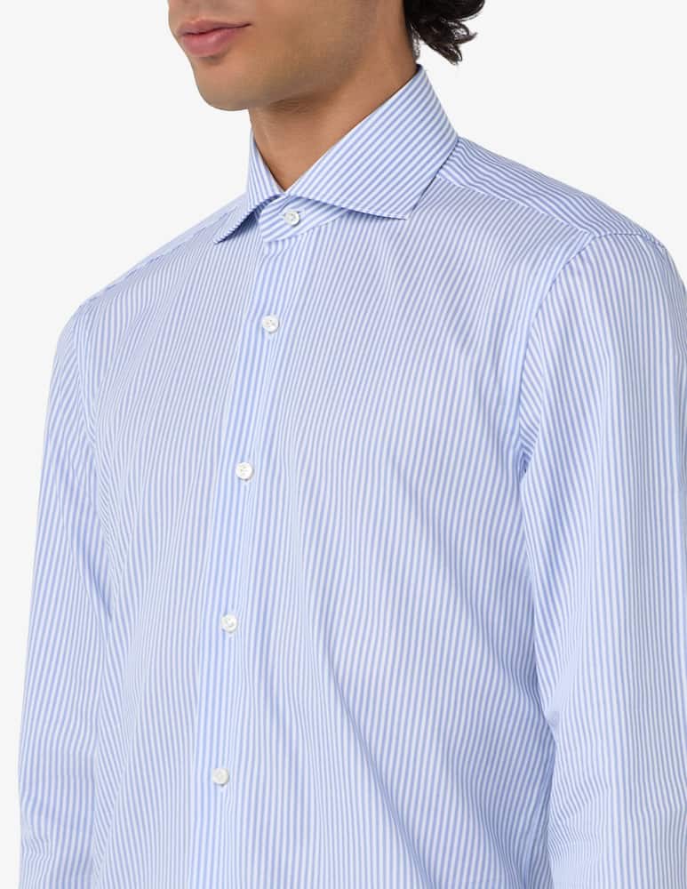 rinascente Barba Napoli Striped twill shirt