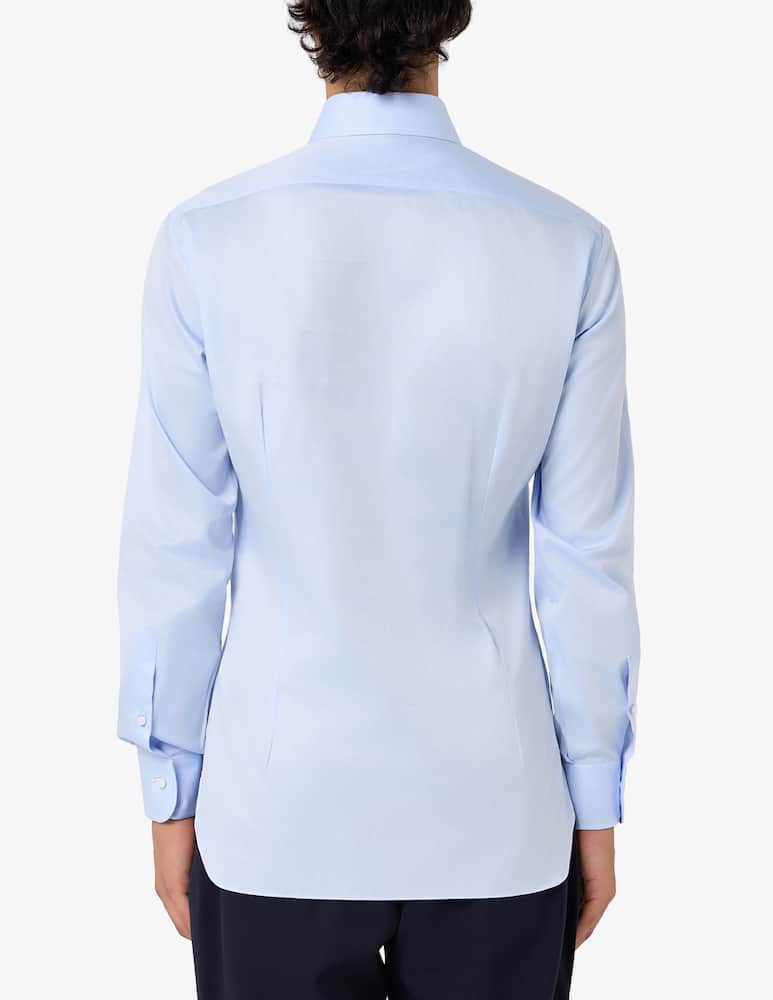 rinascente Barba Napoli Slim light twill shirt