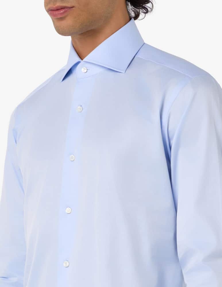 rinascente Barba Napoli Slim light twill shirt
