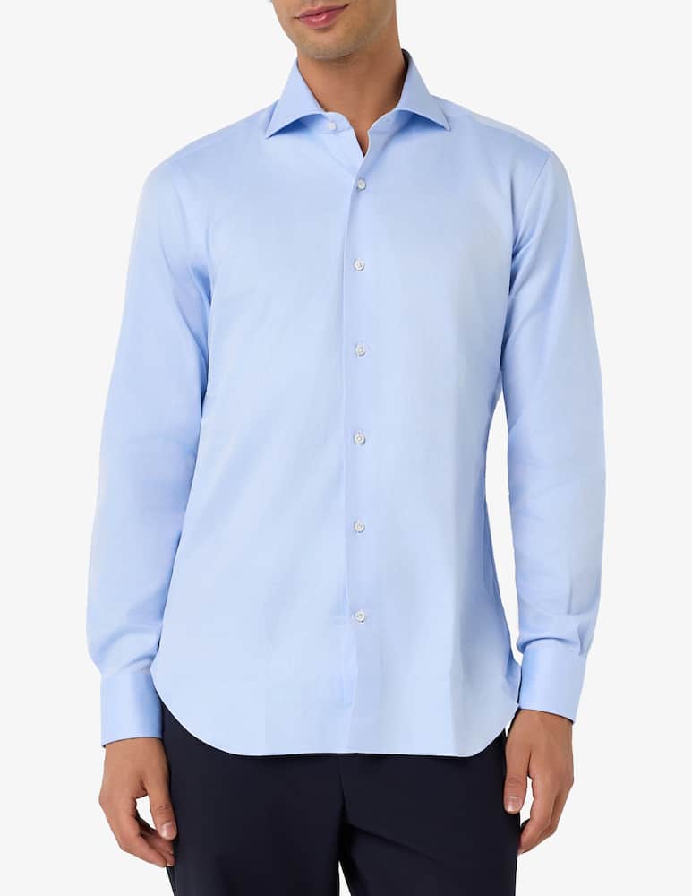 rinascente Barba Napoli Camicia in twill di cotone slim fit