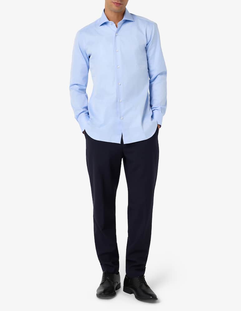 rinascente Barba Napoli Camicia in twill di cotone slim fit