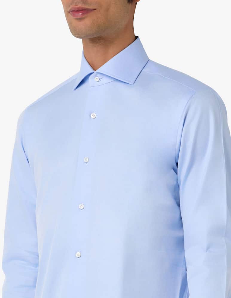 rinascente Barba Napoli Camicia in twill di cotone slim fit