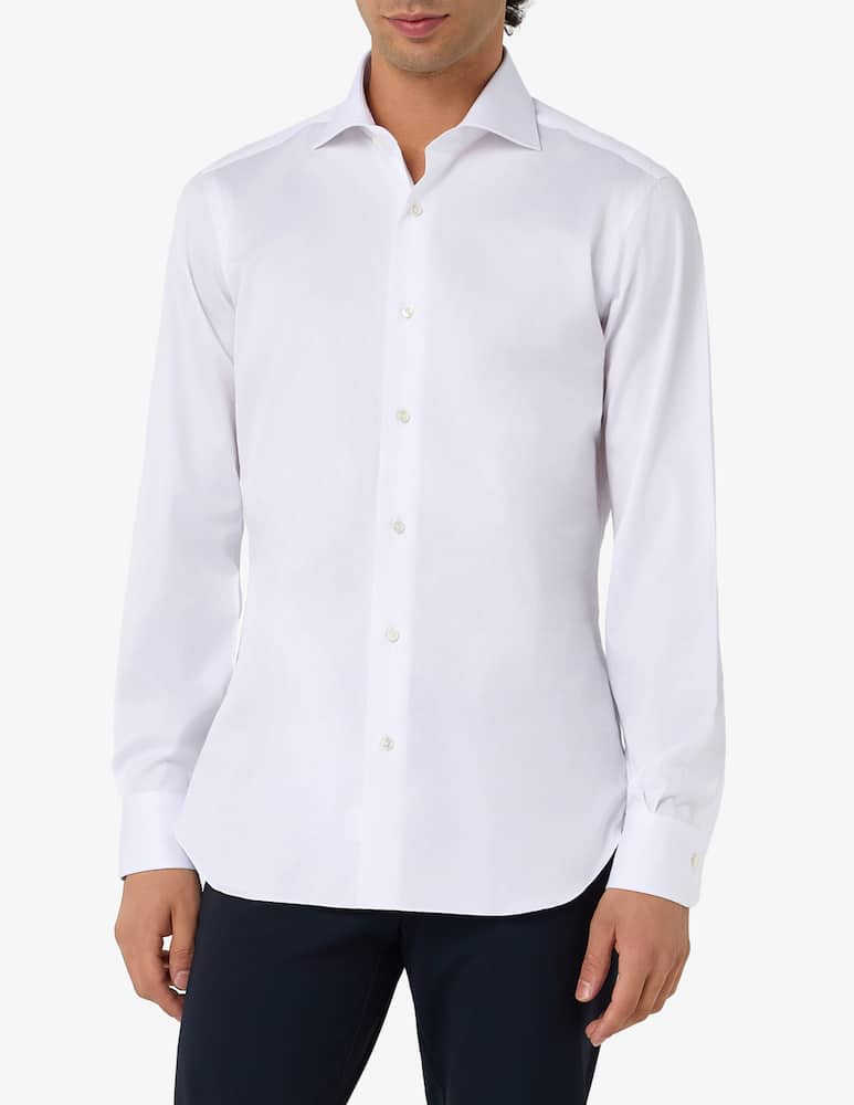 rinascente Barba Napoli Slim light twill shirt