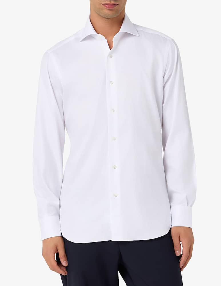 rinascente Barba Napoli Slim twill shirt