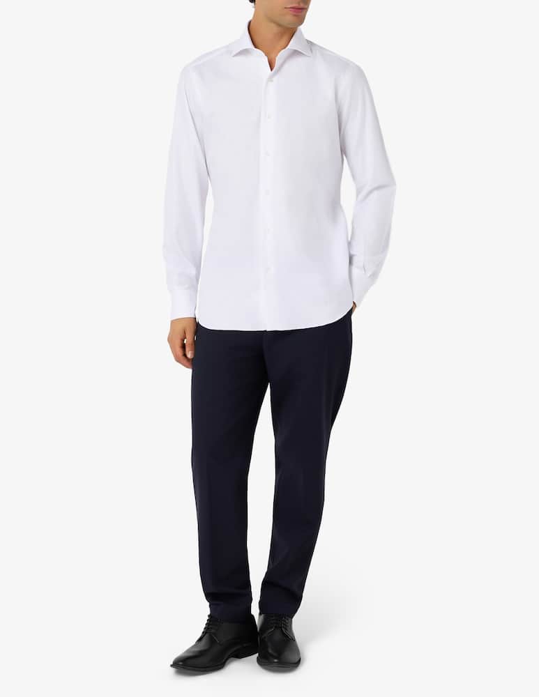 rinascente Barba Napoli Slim twill shirt
