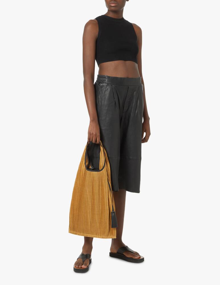 rinascente Anita Bilardi Borsa a spalla in rafia Picasso Clio - beige