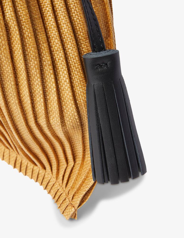 rinascente Anita Bilardi Borsa a spalla in rafia Picasso Clio - beige