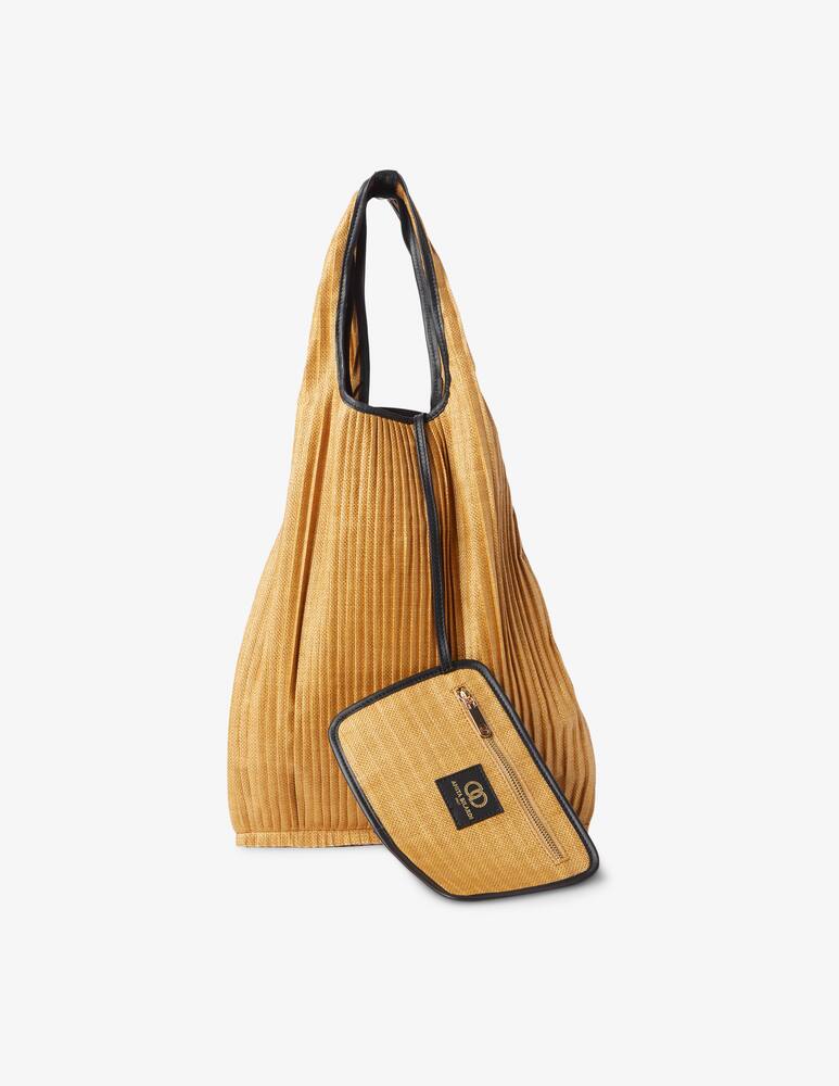 rinascente Anita Bilardi Borsa a spalla in rafia Picasso Clio - beige