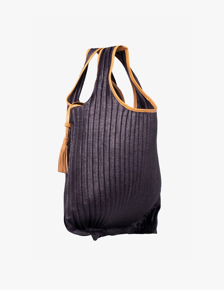 rinascente Anita Bilardi Borsa a spalla in rafia Picasso Clio - nero