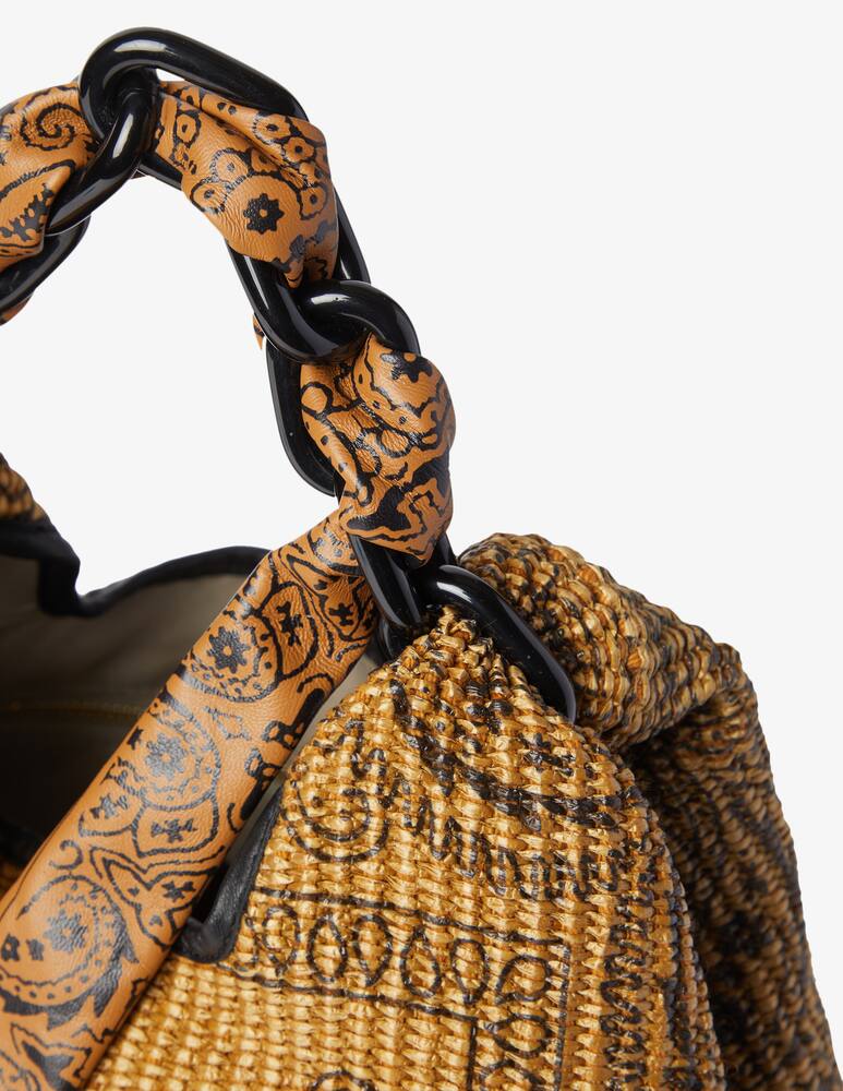 rinascente Anita Bilardi Borsa a spalla in rafia Dafne - beige