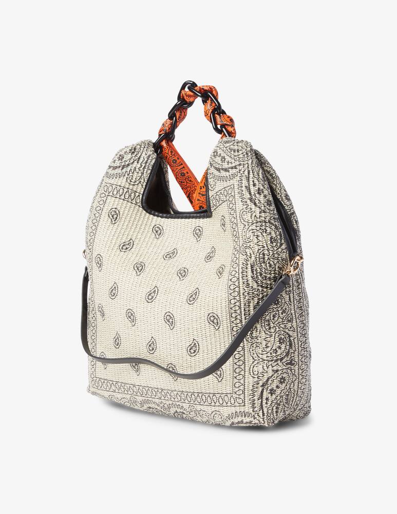 rinascente Anita Bilardi Borsa a spalla in rafia Dafne - beige