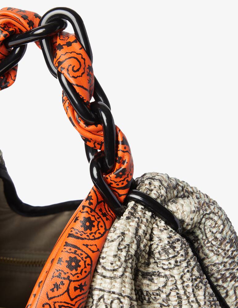 rinascente Anita Bilardi Borsa a spalla in rafia Dafne - beige