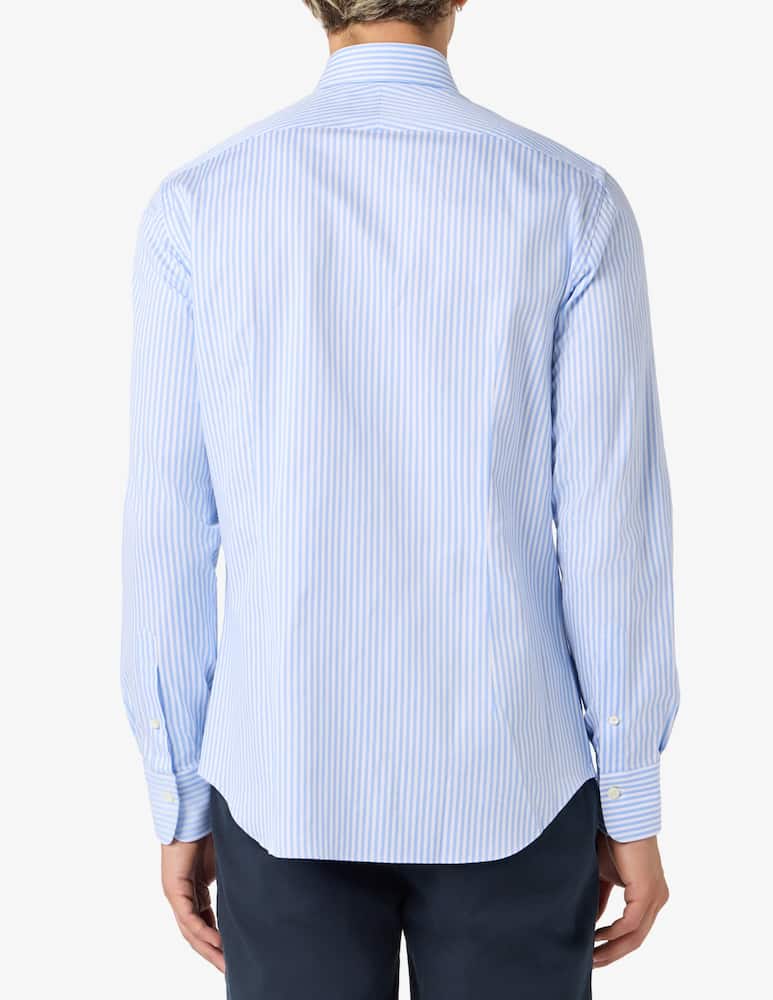 rinascente Alessandro Gherardi Camicia a righe in twill di cotone regular fit