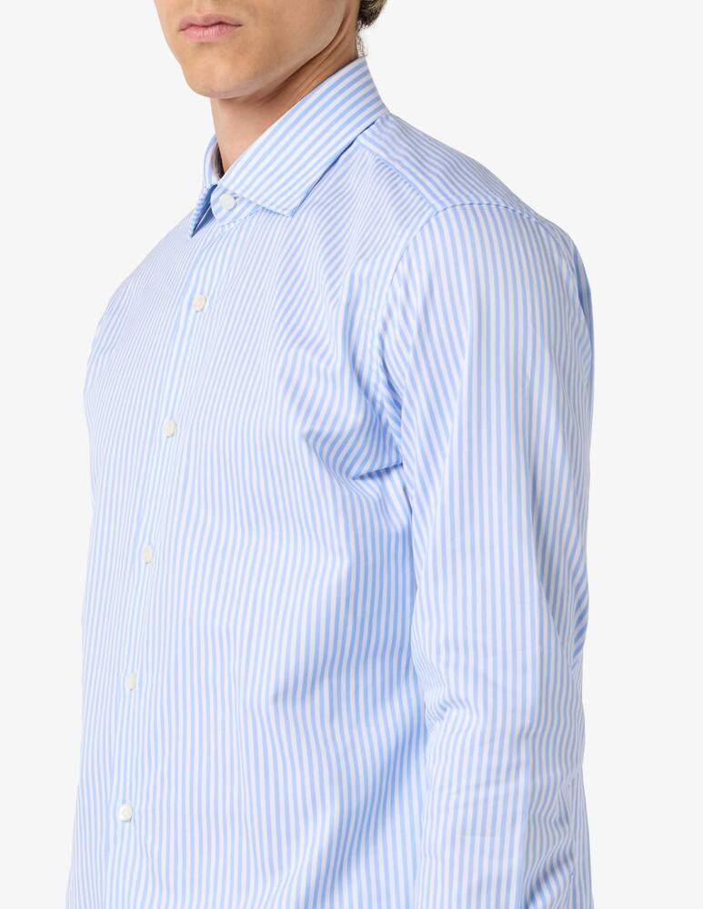 rinascente Alessandro Gherardi Camicia a righe in twill di cotone regular fit