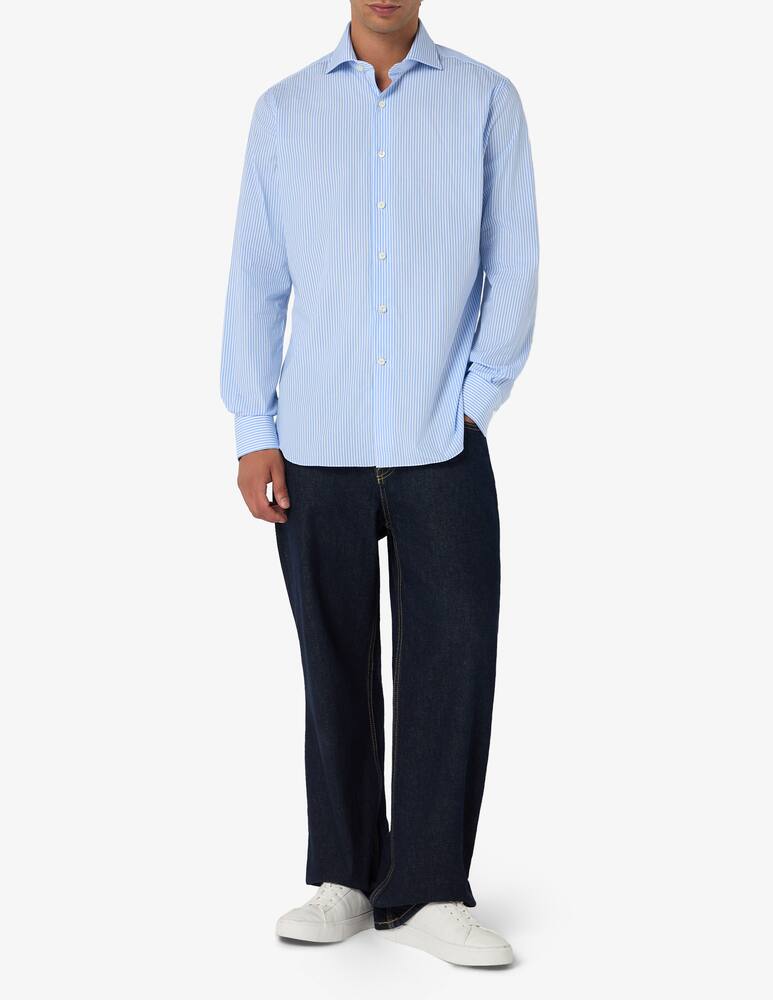 rinascente Alessandro Gherardi Camicia regular fit a righe popeline no stiro