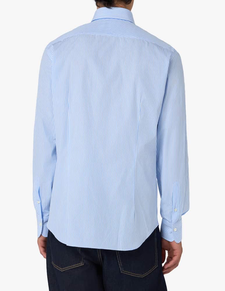rinascente Alessandro Gherardi Camicia regular fit a righe popeline no stiro