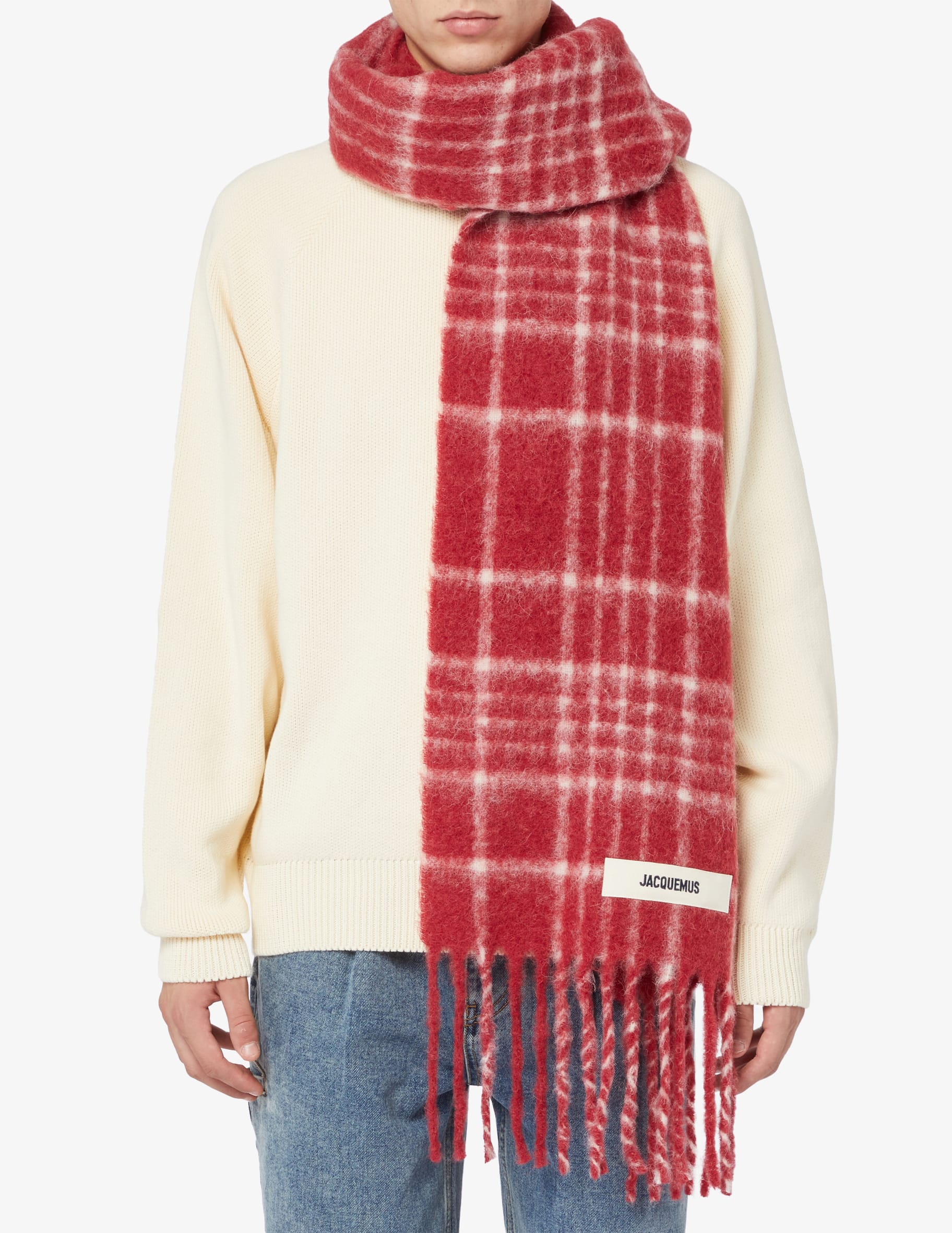 Shop Jacquemus L echarpe carro scarf on Rinascente