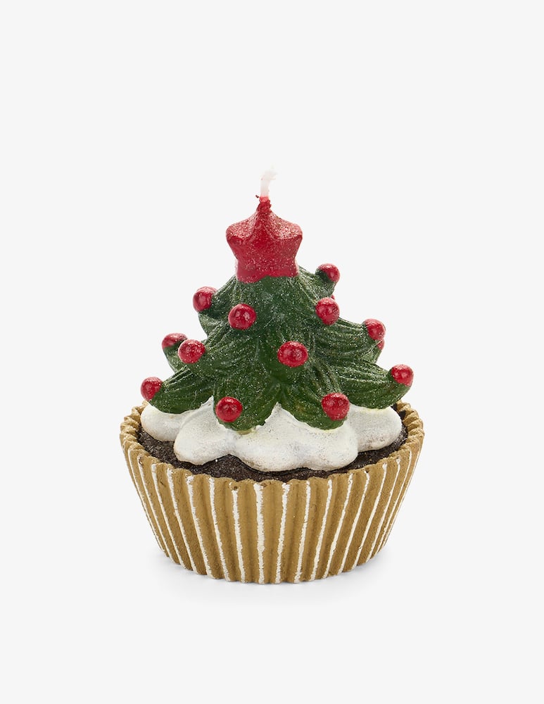 Nuvole di Stoffa Candle Christmas tree cupcake - picture 1 Nuvole di Stoffa Candle Christmas tree cupcake - picture 1