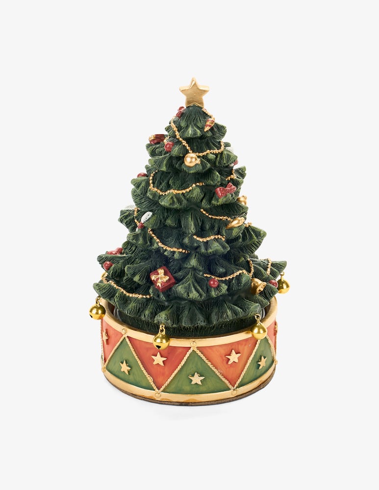 Nuvole di Stoffa Christmas tree music box on drum base - picture 1 Nuvole di Stoffa Christmas tree music box on drum base - picture 1