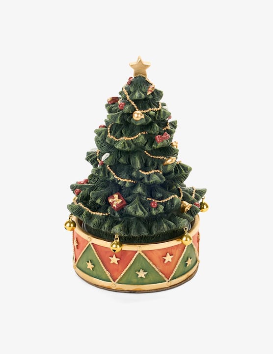 Nuvole di Stoffa - Christmas tree music box on drum base - €65,00