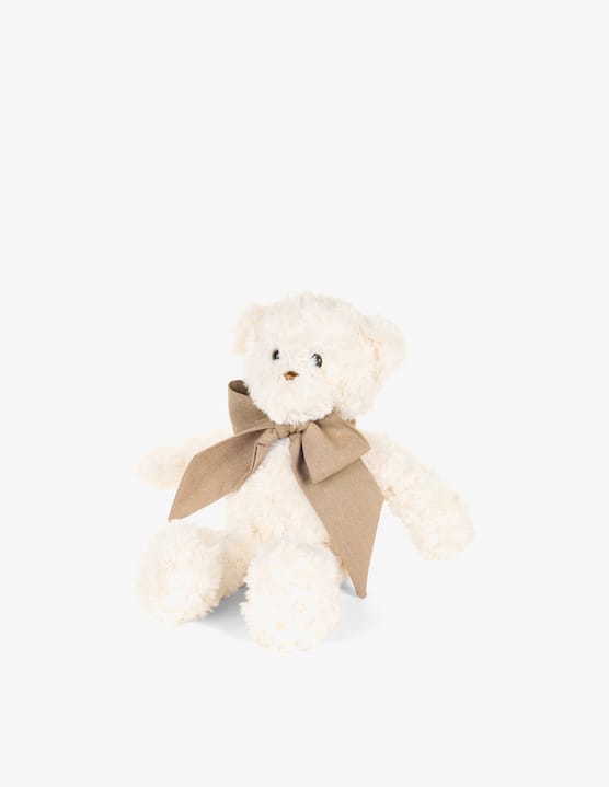 Nuvole di Stoffa - Beige bow bear plush toy - €20,00