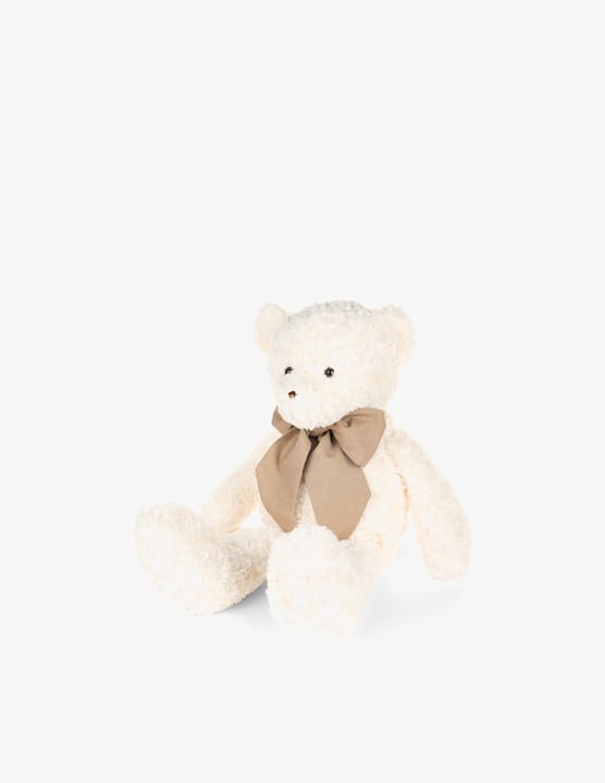 Nuvole di Stoffa - Beige bow bear plush toy - €50,00