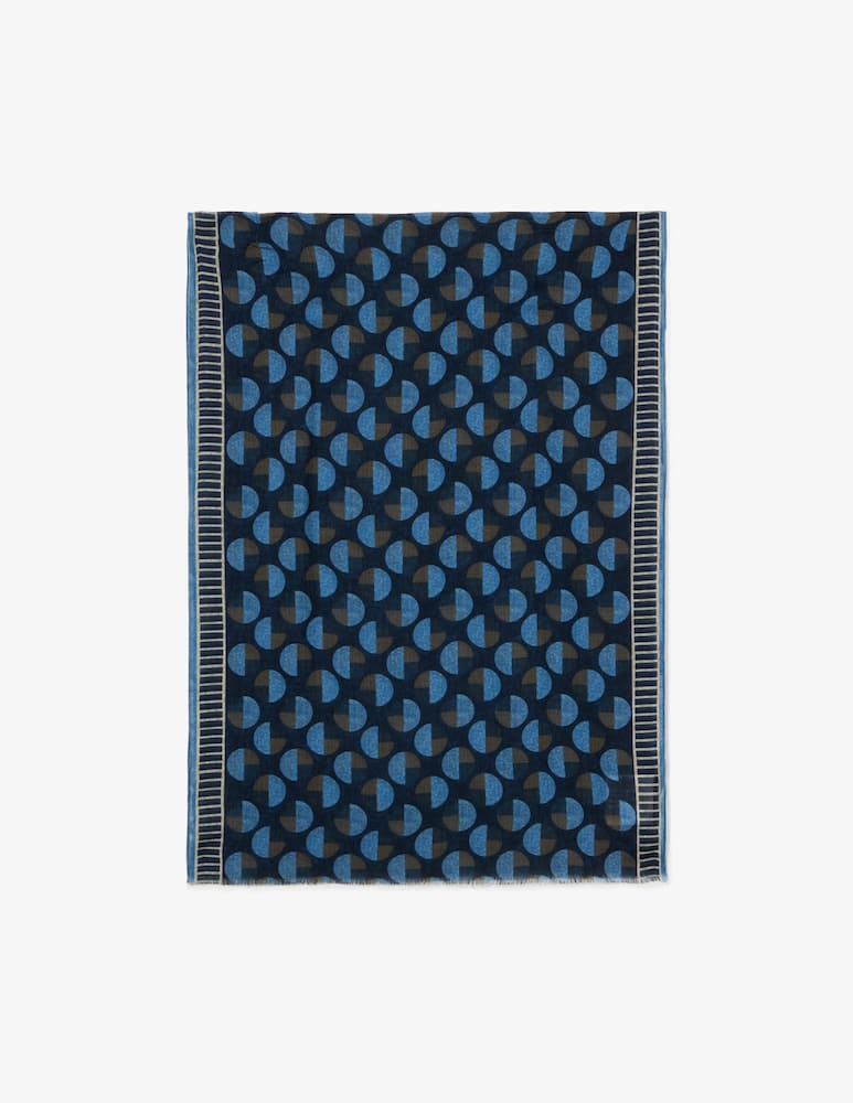 rinascente Pure Cashmere Sciarpa stampa geometrica
