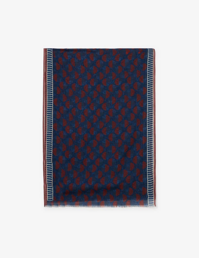 rinascente Pure Cashmere Sciarpa stampa geometrica