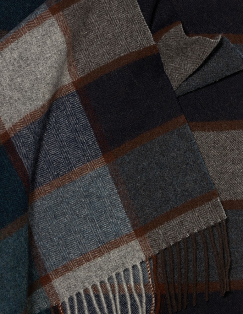 rinascente Pure Cashmere Sciarpa a quadri in lana