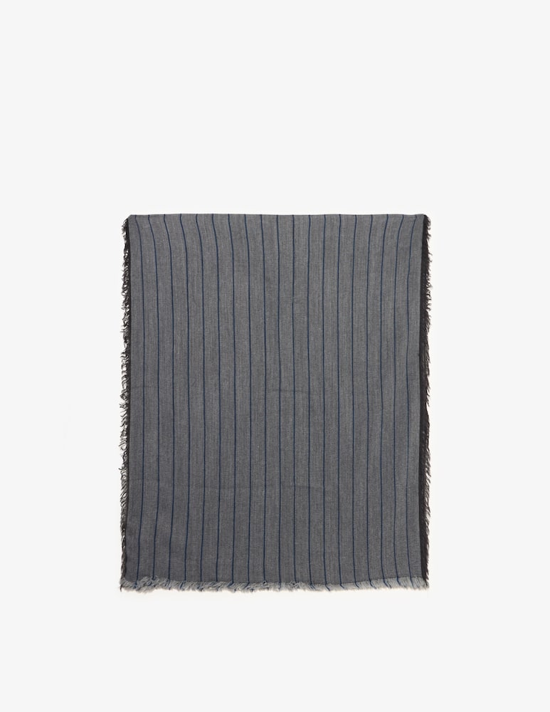 rinascente Pure Cashmere Sciarpa a righe gessate