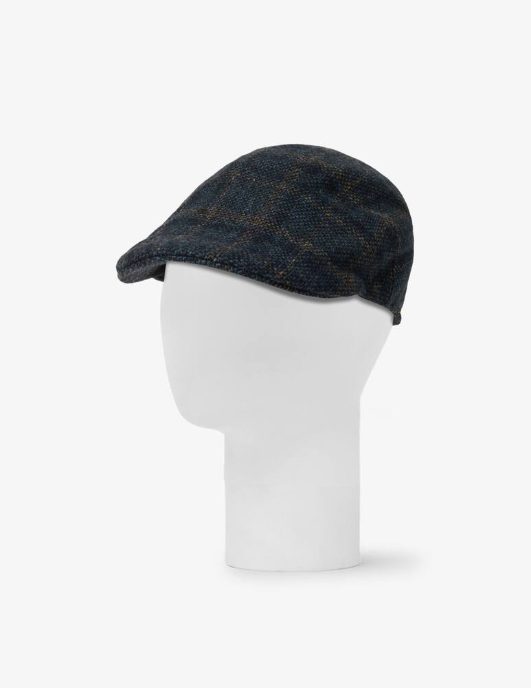 Pure Cashmere Berretto ghibly plutone check - immagine 1 Pure Cashmere Berretto ghibly plutone check - immagine 1