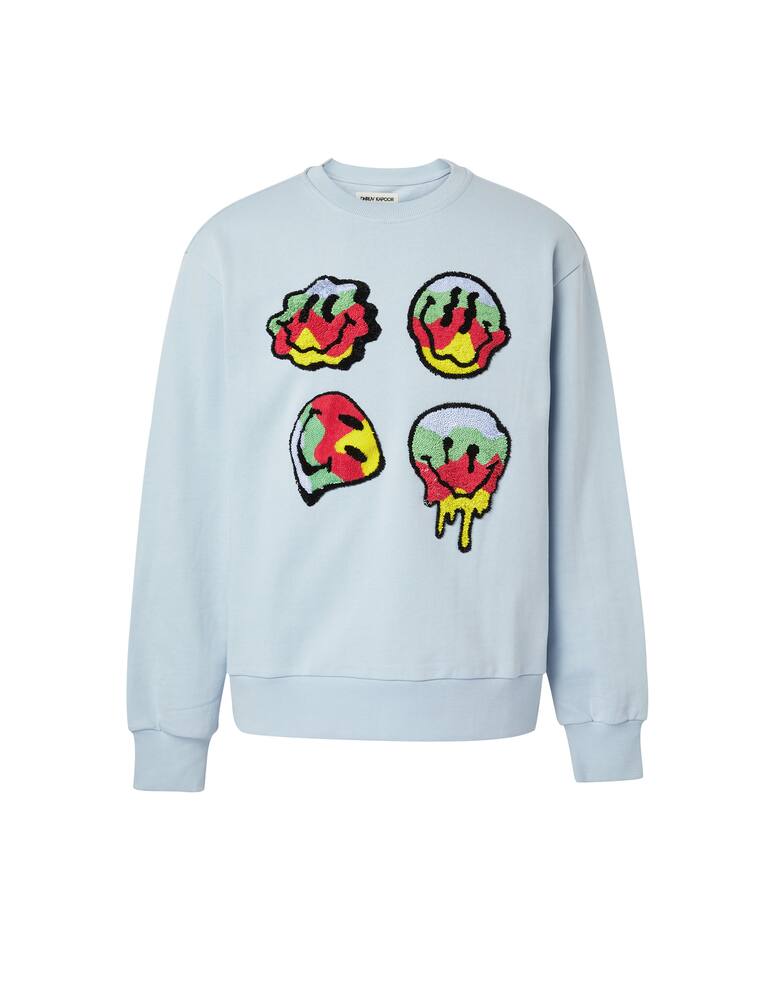 rinascente Dhruv Kapoor Maglia girocollo smiley - blu