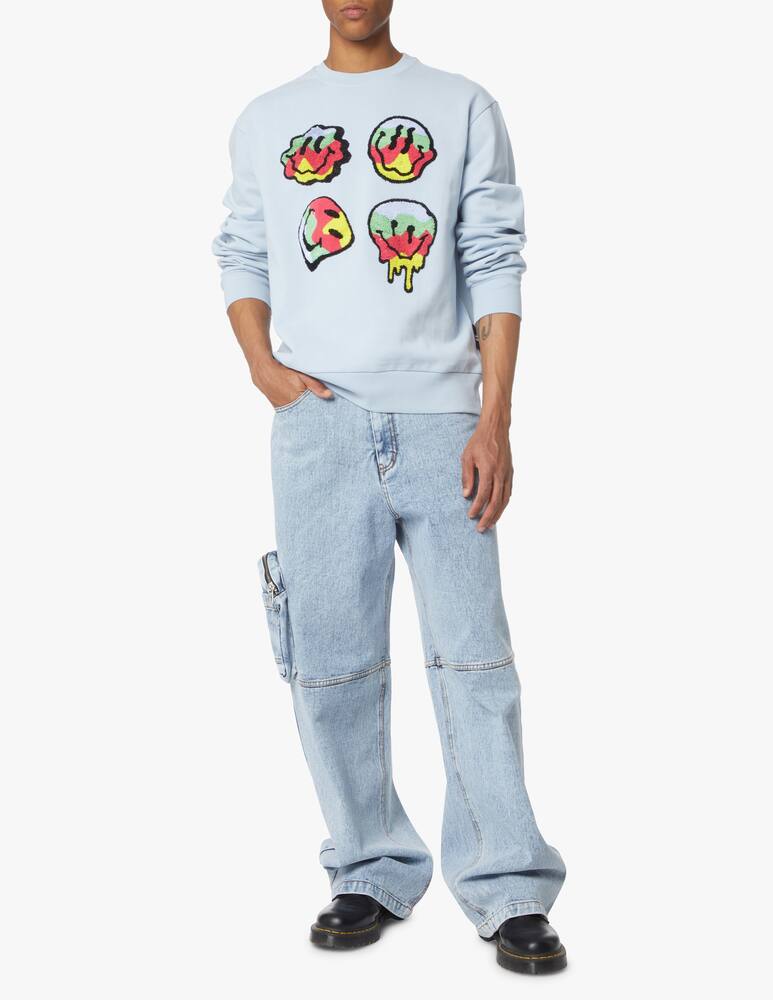 rinascente Dhruv Kapoor Maglia girocollo smiley - blu