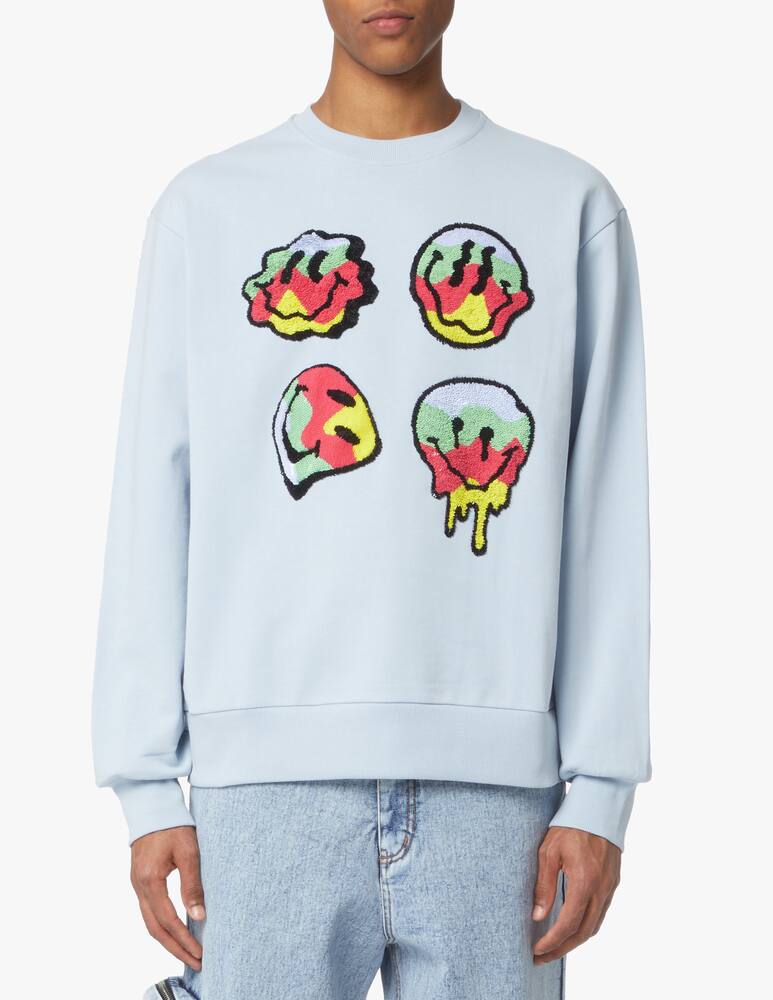 rinascente Dhruv Kapoor Maglia girocollo smiley - blu