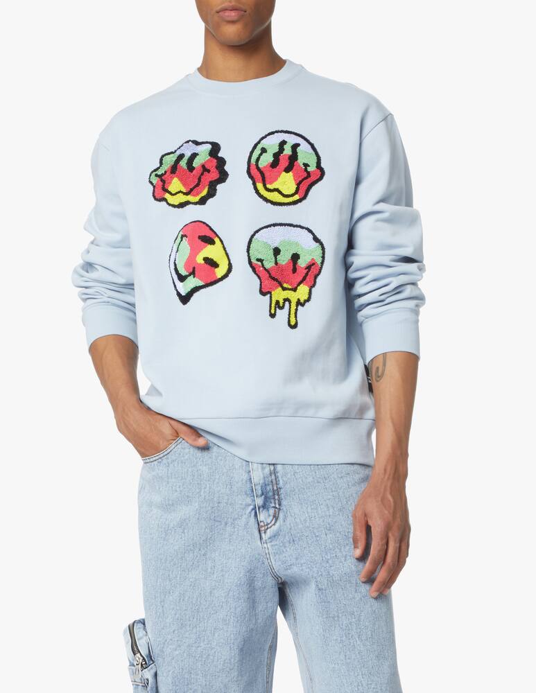 rinascente Dhruv Kapoor Maglia girocollo smiley - blu