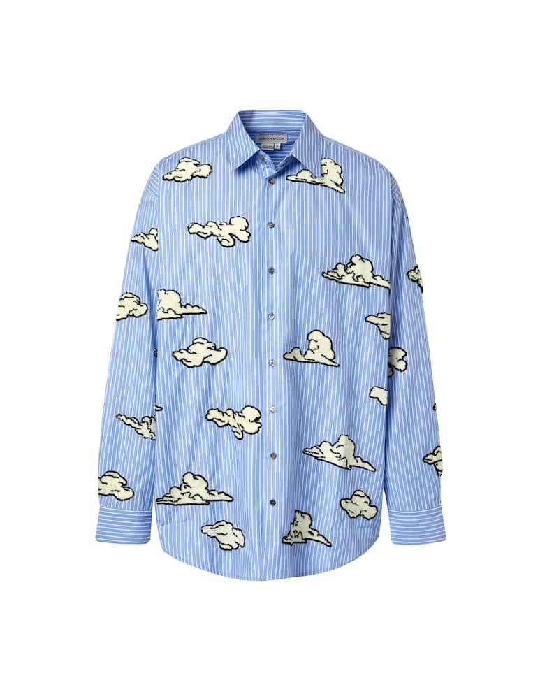 rinascente Dhruv Kapoor Embellished clouds shirt - blue